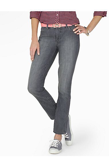 The Flawless Five-Pocket Ankle Jean - Oyster | Talbots
