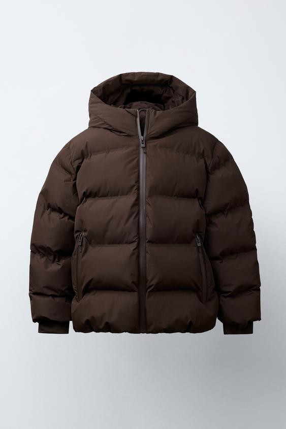 WATER-REPELLENT LABEL PADDED COAT | Zara UK