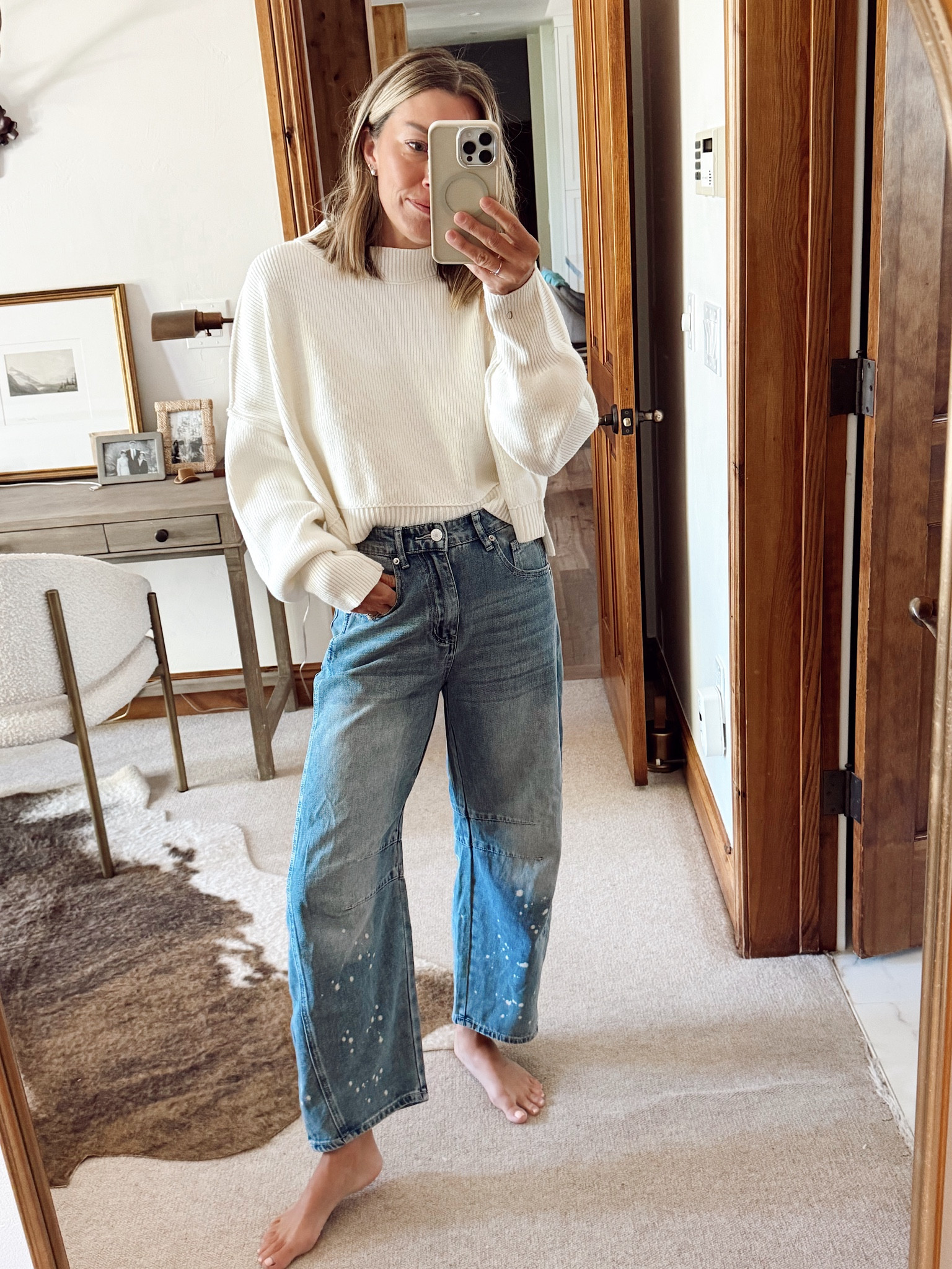 Lazy Sunday after a late night! These Amazon jeans are super comfortable and I’ll wear this sweater lounging. I’m in a S for both 

#LTKFindsUnder50 #LTKFindsUnder100