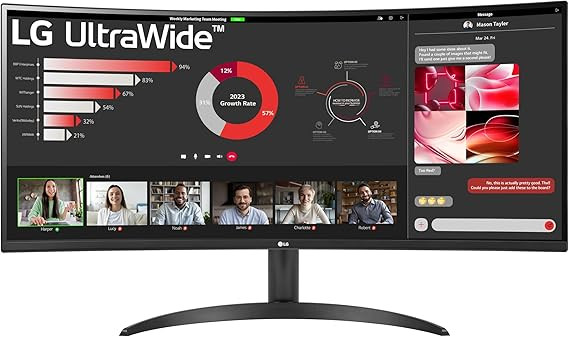 LG UltraWide Monitor (34WR50QK) - 34-inch 21:9 Curved UltraWide™ QHD (3440x1440) Display, sRGB ... | Amazon (CA)