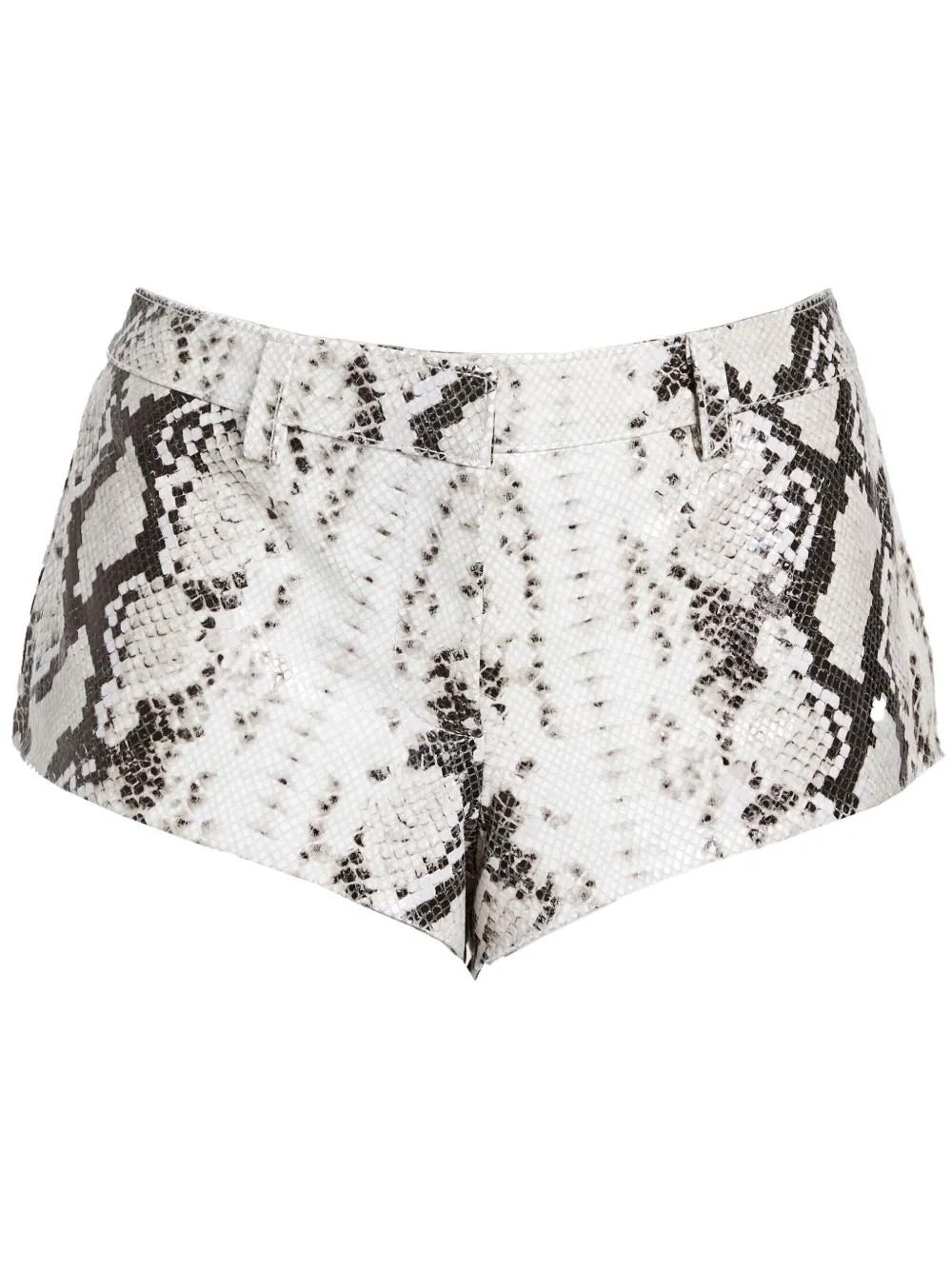 Retrofete Aven snake-print Mini Shorts - Farfetch | Farfetch Global
