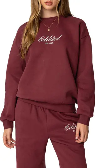 EDIKTED Get Edikted Relaxed Sweatshirt | Nordstrom | Nordstrom