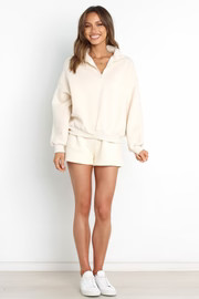 Braxon Sweater - Cream | Petal & Pup (US)