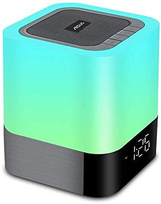 Aisuo Night Light-5 in 1 Bedside Lamp with Bluetooth Speaker, 12/24H Digital Calendar Alarm Clock... | Amazon (US)