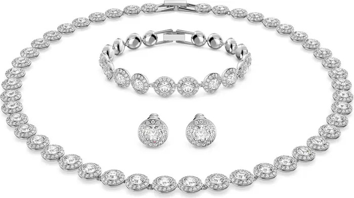 Swarovski Una All Around Crystal Necklace, Bracelet & Stud Earrings Set | Nordstrom | Nordstrom