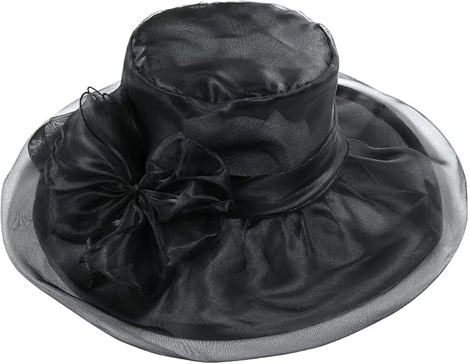 Lawie Women Girl Tea Party Fascinator Hat Church Funeral Cocktail Easter British Organza Veil Dre... | Amazon (US)