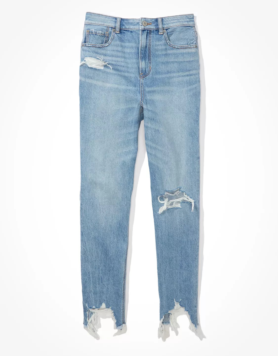 AE Ripped Highest Waist Mom Jean | American Eagle Outfitters (US & CA)