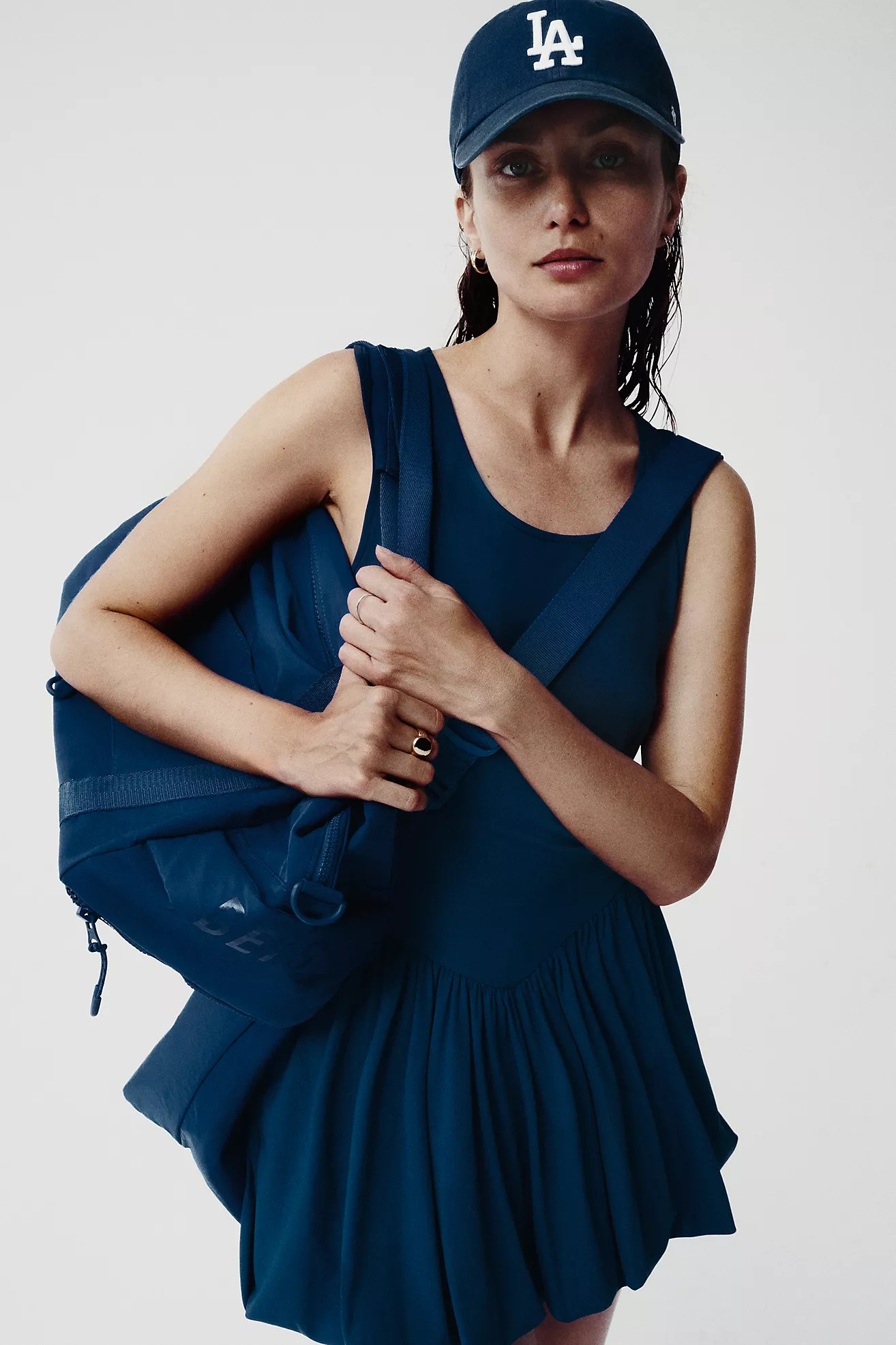 Daily Practice Bubble-Hem Mini Dress | Anthropologie (US)