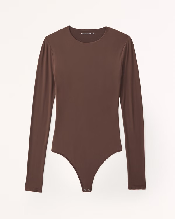 Soft Matte Seamless Long-Sleeve Crew Bodysuit | Abercrombie & Fitch (US)