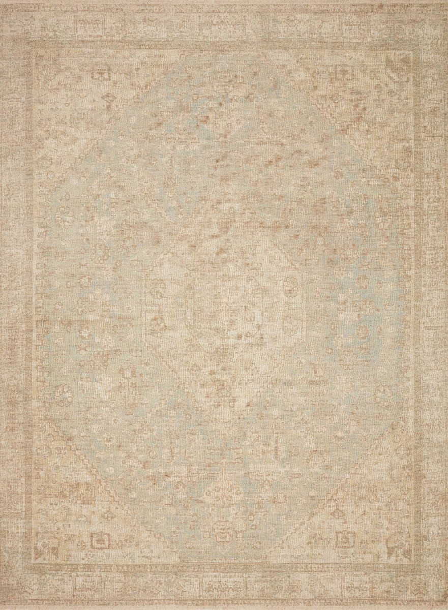 Loloi Priya PRY-01 Ocean - Ivory Area Rug | RugStudio.com