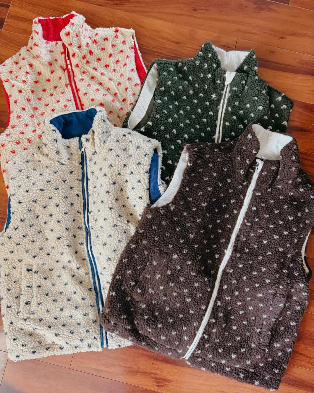 Yegthou Fuzzy Fleece Vest Women Casual Sleeveless Polka Dots Sherpa Jacket Trendy Gilet Winter Ou... | Amazon (US)