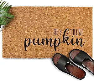 Hey There Pumpkin Doormat 30x17 Inch, Hey There Pumpkin Welcome Mat, Pumpkin Outdoor Mat, Hallowe... | Amazon (US)