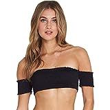 Billabong Women's Sol Searcher Off Shoulder Strapless Bikini Top Black Small | Amazon (US)
