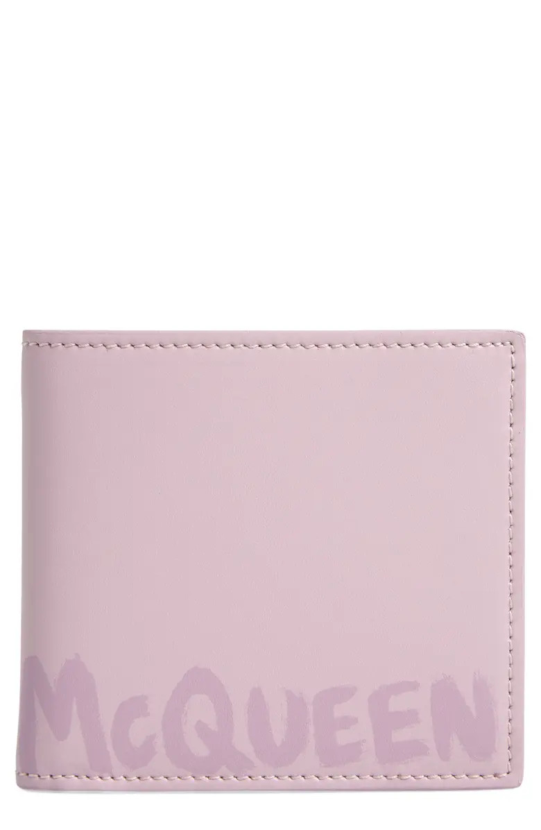 Graffiti Logo Leather Bifold Wallet | Nordstrom