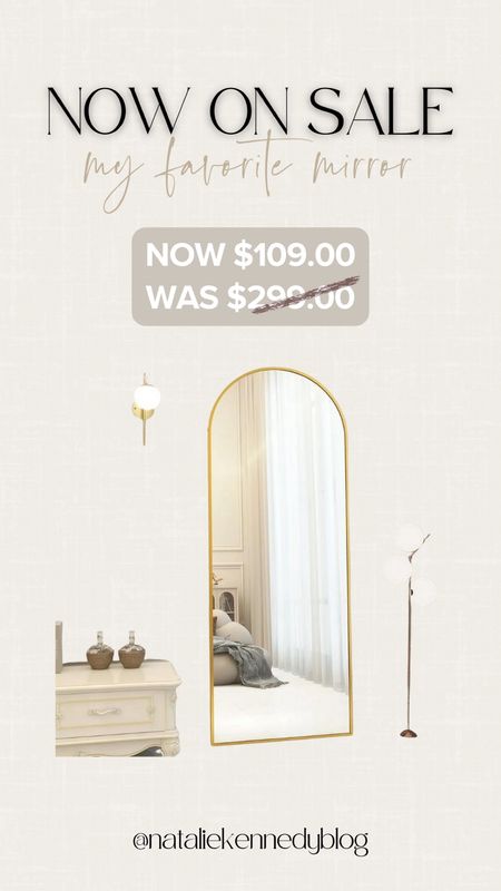 This mirror comes in a variety of sizes! Available in both gold and black. #walmartpartner