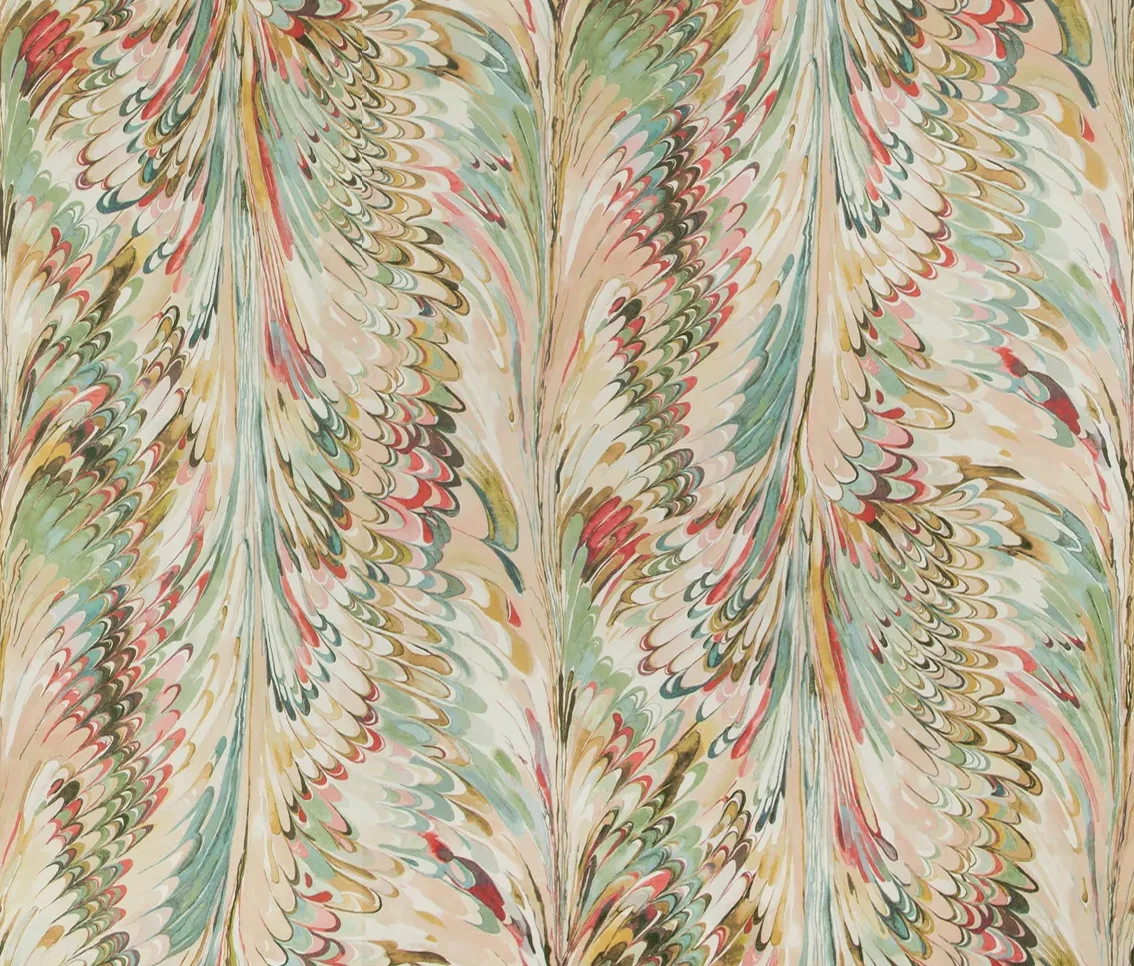 Lee Jofa Taplow Paper Juniper/Petal Wallpaper | DecoratorsBest
