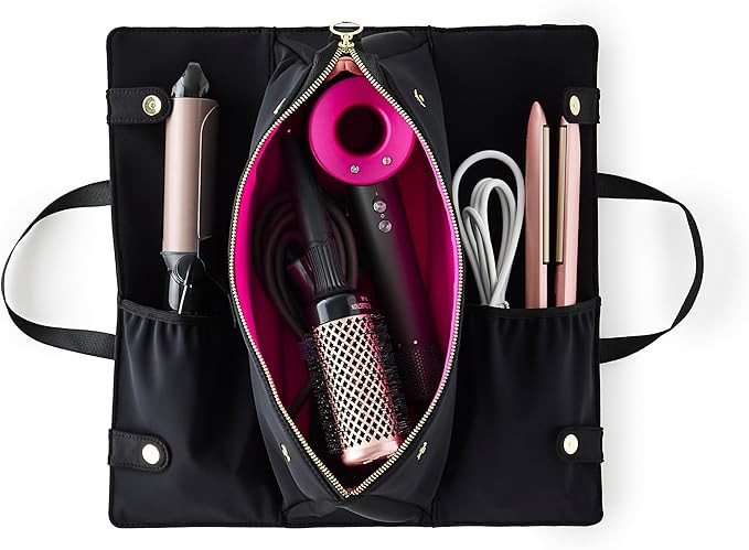KUSSHI Hair Tools Bag - Neoprene Hair Tools Travel Bag & Hair Accessories Organizer Case | Amazon (US)