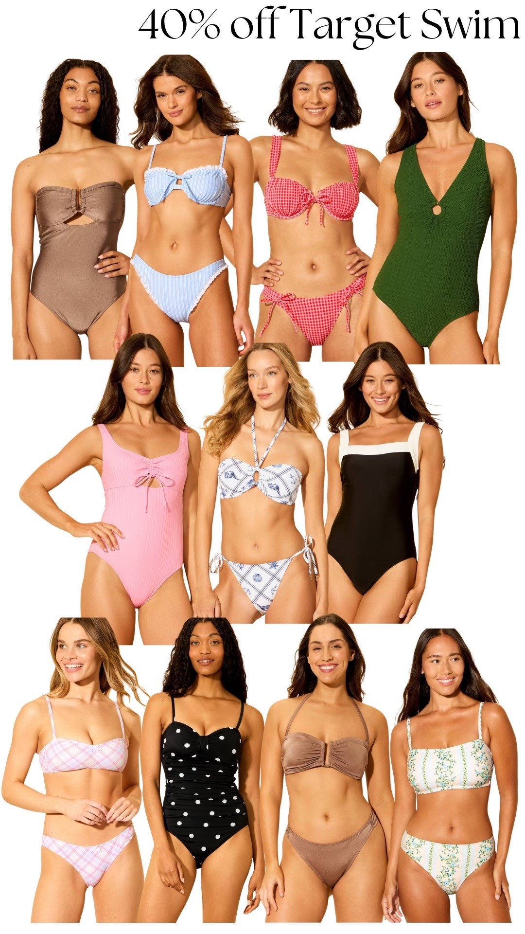 Today only, save 40% on swimsuits from target!! Time to stock up! 

#LTKSaleAlert #LTKSwim #LTKmomlife
