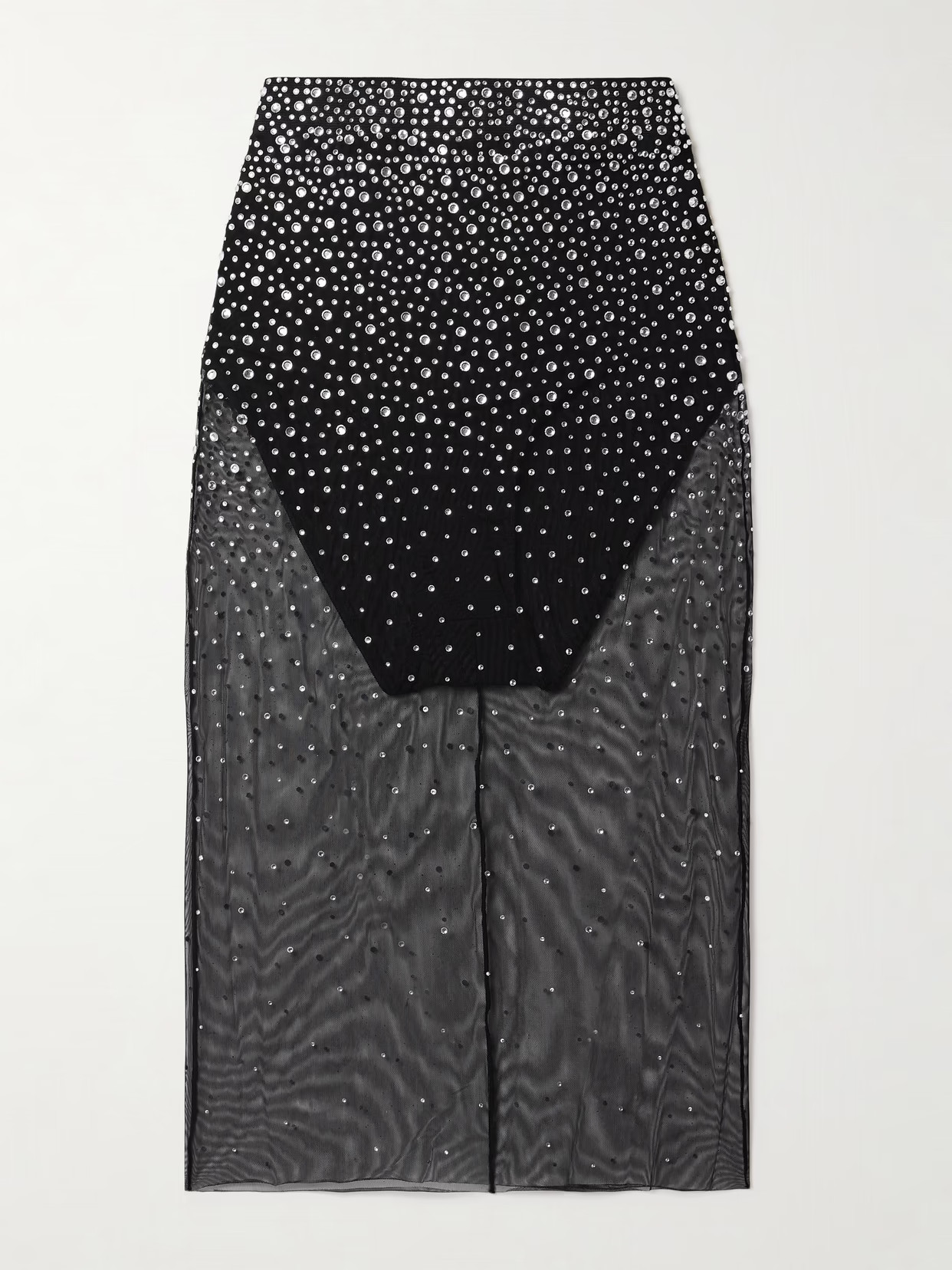 Alex Perry - Crystal-embellished Tulle Skirt - Black | NET-A-PORTER (US)