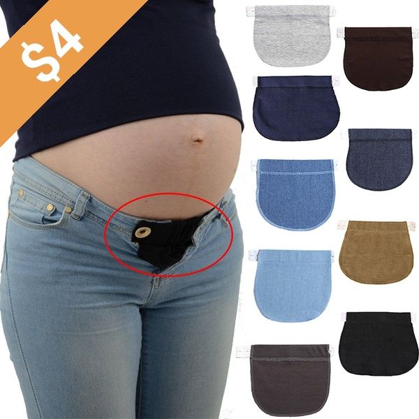 1pc Maternity Pregnancy Waistband Belt Adjustable Elastic Waist Extender Clothing Pants for Pregnant | Wish