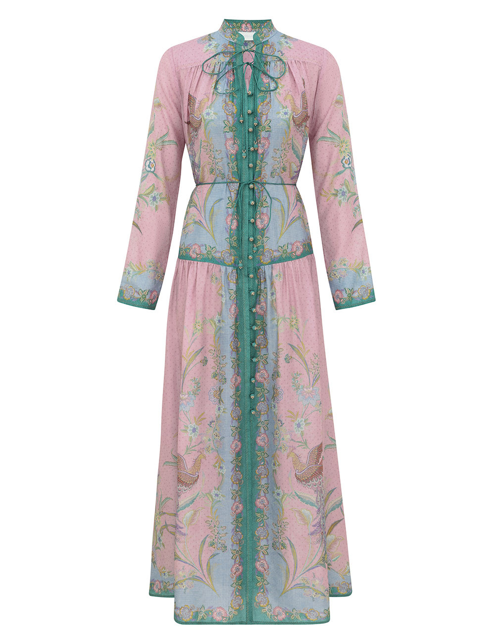 Indra Long Sleeve Maxi Dress - Lilac Scarf Floral | ZIMMERMANN (US, CA, EU, MENA)