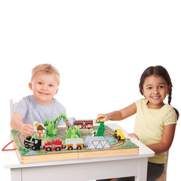 Melissa & Doug Take-Along Railroad 17pc | Target