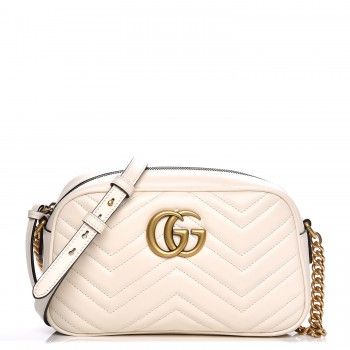 Gucci Marmont Camera Bag Matelasse Interlocking GG Logo Small White | StockX 