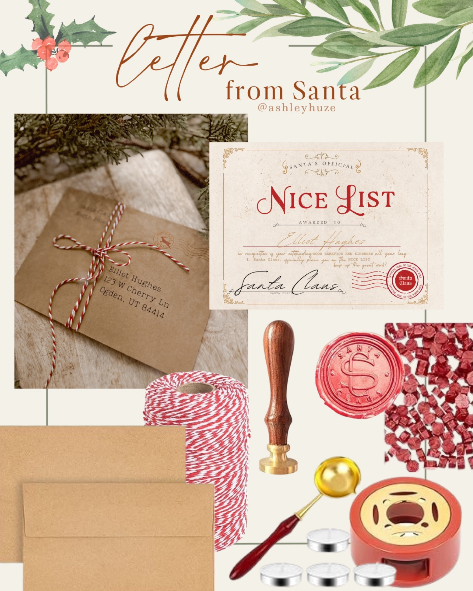 Magical letter from Santa✨ Nice list from Santa letter / elf on the shelf ideas  / Santa Claus stamp / Santa Claus seal / Christmas wax seal / Christmas Eve ideas / kids Christmas traditions

#LTKSeasonal #LTKkids #LTKHoliday