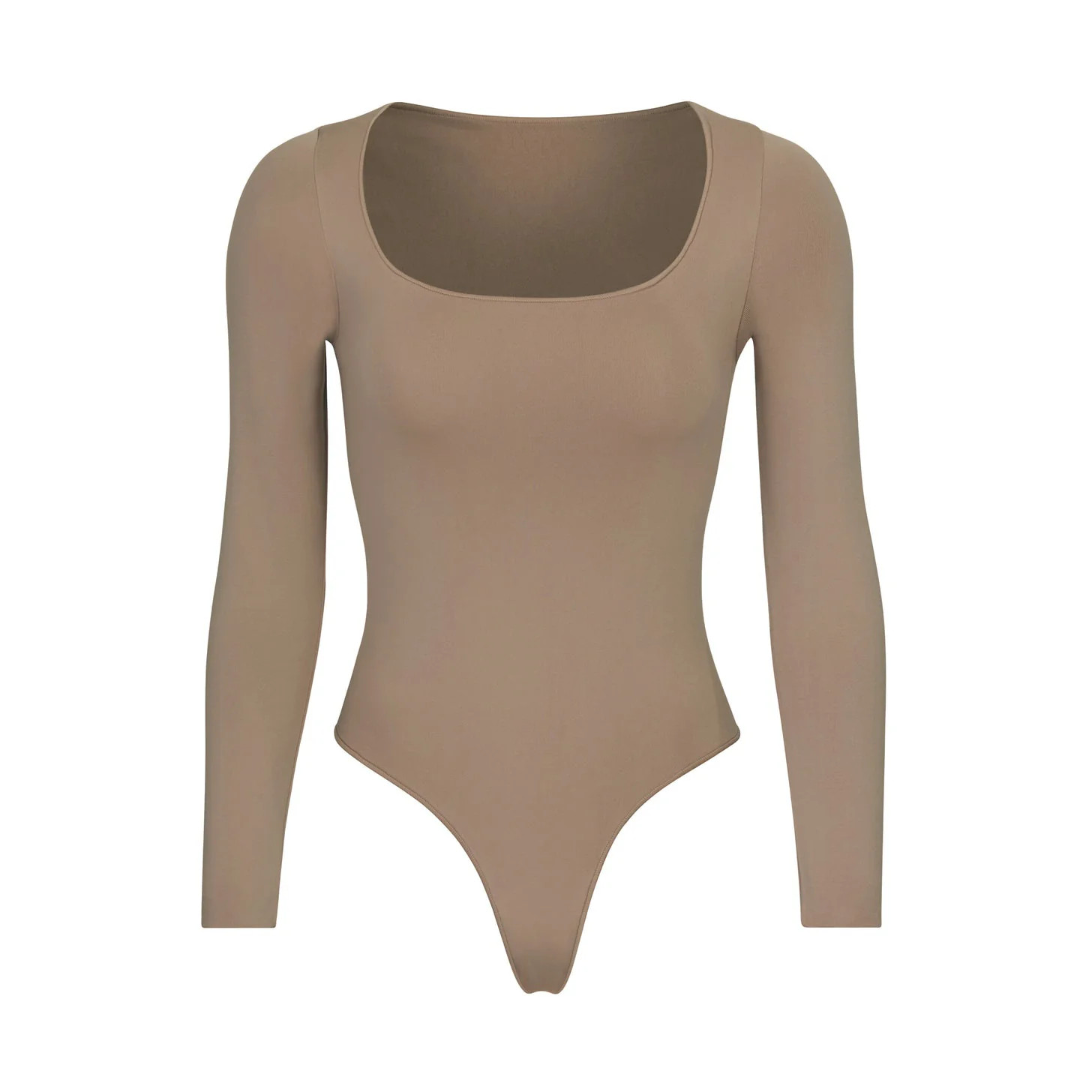 ESSENTIAL LONG SLEEVE SCOOP NECK BODYSUIT | SKIMS (US)