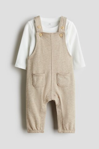 H & M - Zweiteiler aus Baumwolle - Beige - Kinder | H&M (DE, AT, CH, NL, FI)