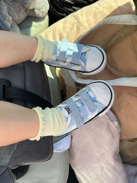 Tay wears size 7 in converse and they are a little big (7 is her true size so I think they run slightly big) so cute! 

#LTKfamily #LTKshoecrush #LTKbaby