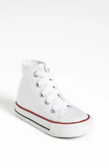 Infant Converse All Star High Top Sneaker, Size 2 M - White | Nordstrom