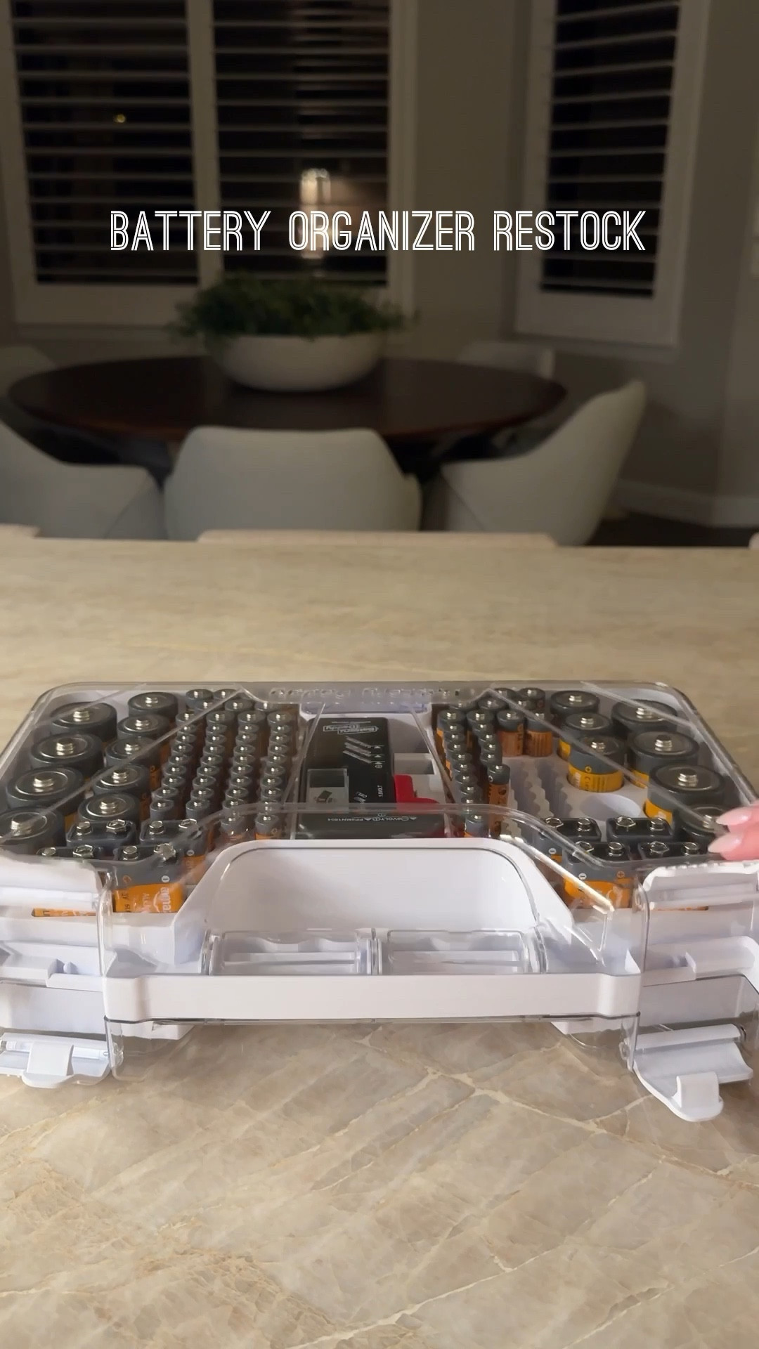 This organizer holds SO MANY batteries! It saves me so much space and is so convenient to just grab it and take it to whatever room we need batteries in! 

#LTKmomlife #LTKHome