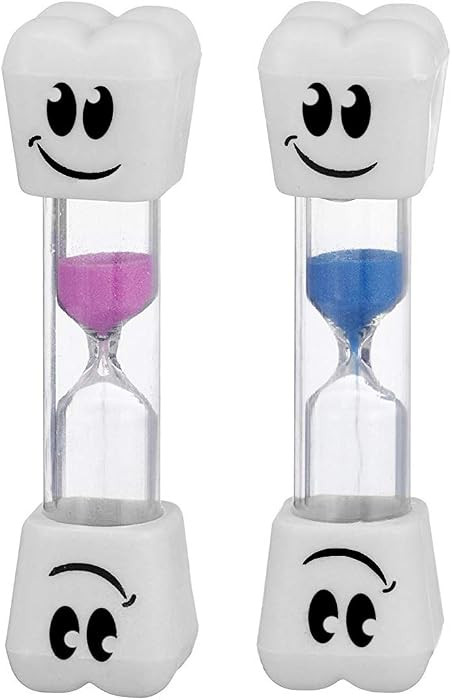 Smile Tooth 2 Minute Sand Timer Assorted Colors (2 Pack) | Amazon (US)