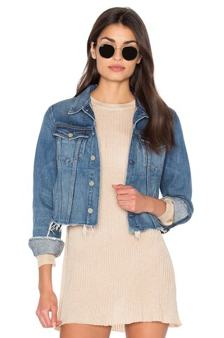 Cara Cropped Denim Jacket | Revolve Clothing (Global)