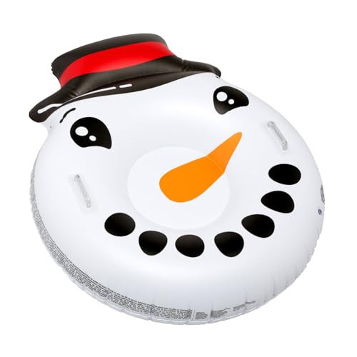 BigMouth Inc Large 48" Inflatable Snow Tube for Kids and Adults, Durable Winter Toy for Tubing & Sledding - Snowman Face | Amazon (US)