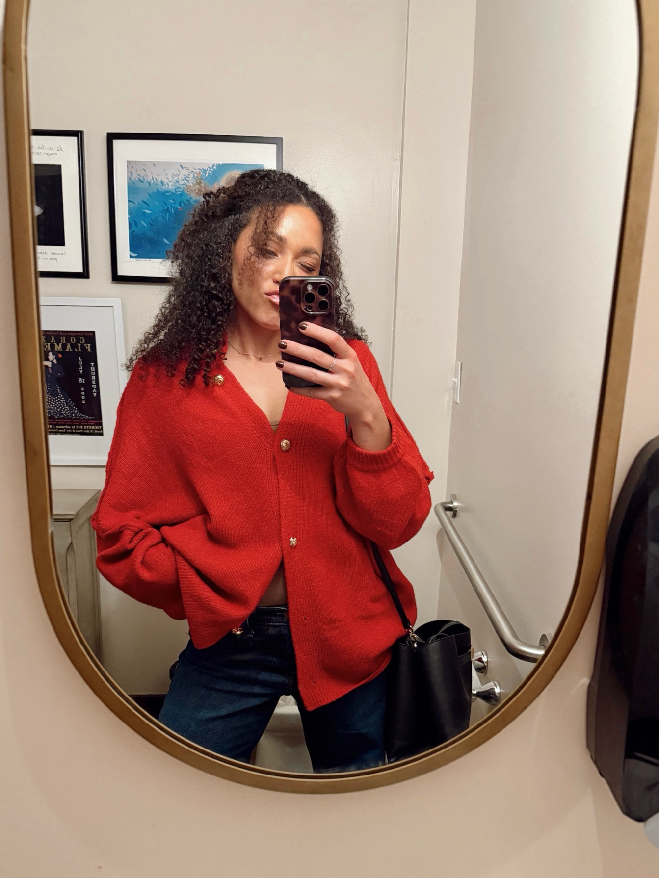 Loving this gorgeous cardigan from Amazon! The gold button details are everything. Sized up to a medium for an extra oversized fit.

Paired with my everyday black purse from Target, wide leg dark wash denim and gold accessories ❤️

#LTKItBag #LTKFindsUnder50