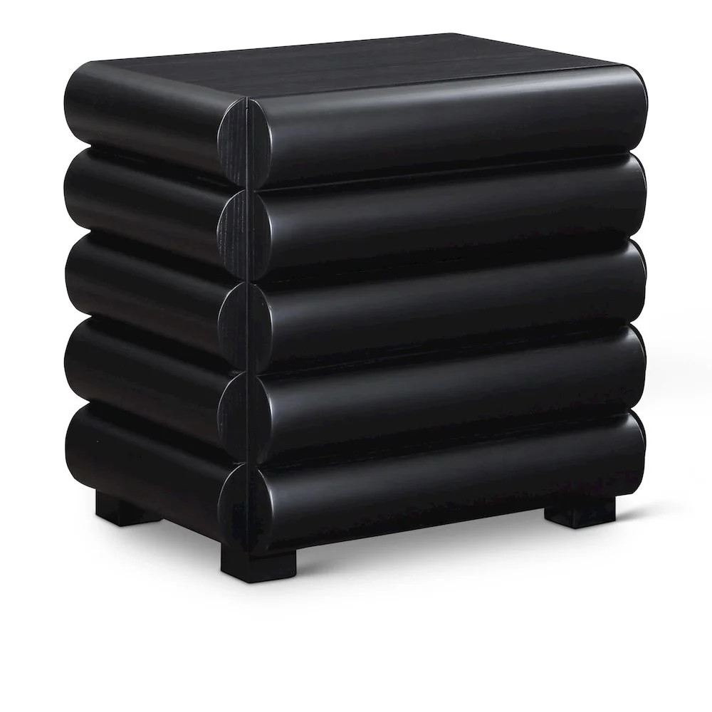 Meridian Furniture Maverick Black Night Stand / Side Table | Walmart (US)