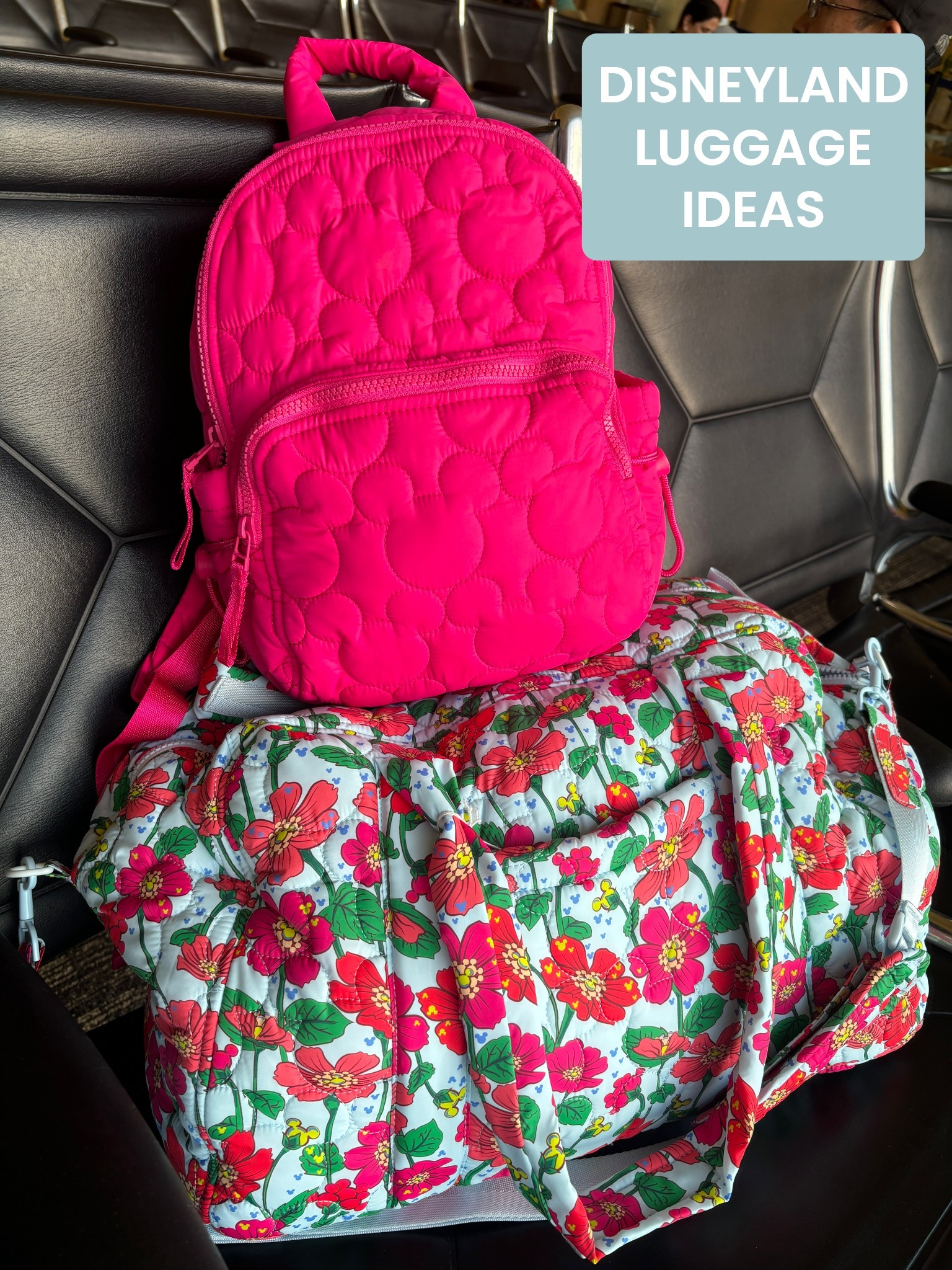 Disneyland luggage ideas! This is the Vera Bradley small backpack and Weekender duffle bag I used when traveling to Disneyland! I love the Disney patterns! 

#LTKItBag #LTKTravel #LTKFindsUnder100