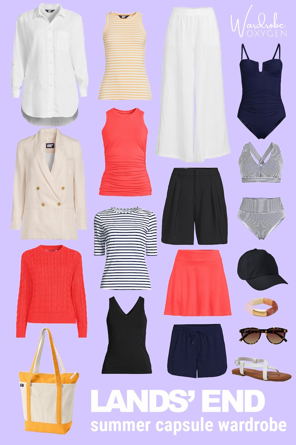 Lands End Summer Capsule Wardrobe  

#LTKOver40 #LTKMidsize #LTKSeasonal