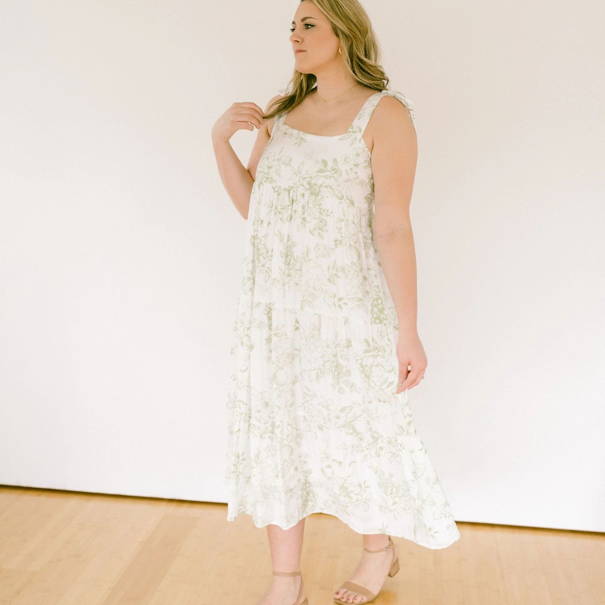 Blossom Blossom Breeze Tiered Midi Dress | Riah Jane & Co