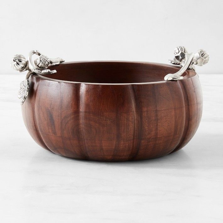 Autumn Vine Wood Salad Bowl | Williams-Sonoma