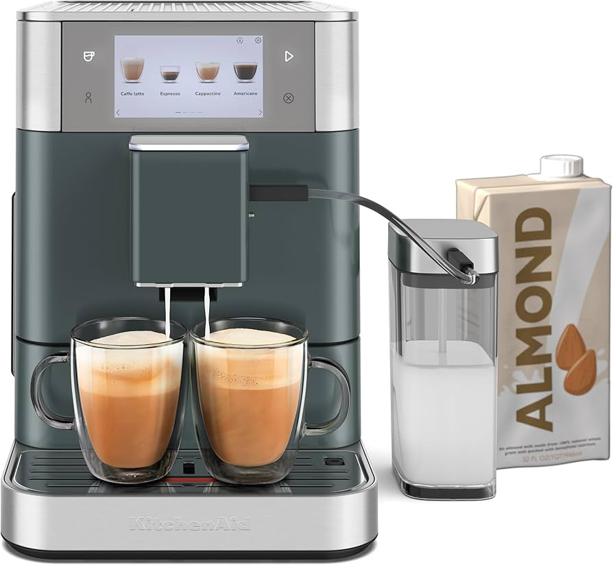 KitchenAid Fully Automatic Espresso Machine KF8 with Milk Attachment & Plant Based Milk Options, ... | Amazon (US)