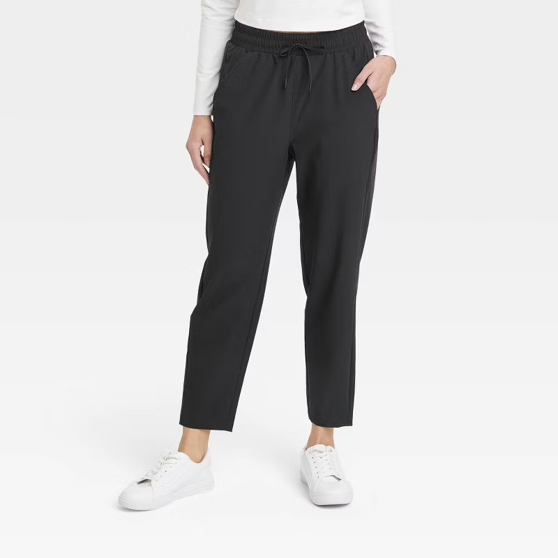 Women's Stretch Woven Taper Pants - All in Motion™ | Target