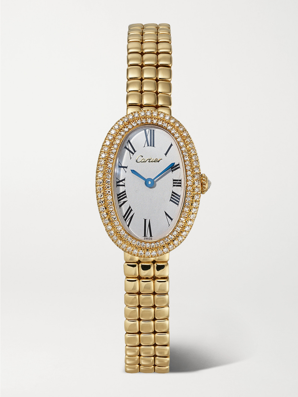 Stephanie Windsor - + Cartier Vintage 1990s Baignoire 22mm 18-karat Gold And Diamond Watch, Ref. No. 1920 (fits Up To 6.25'' Wrist) - One size | NET-A-PORTER (US)