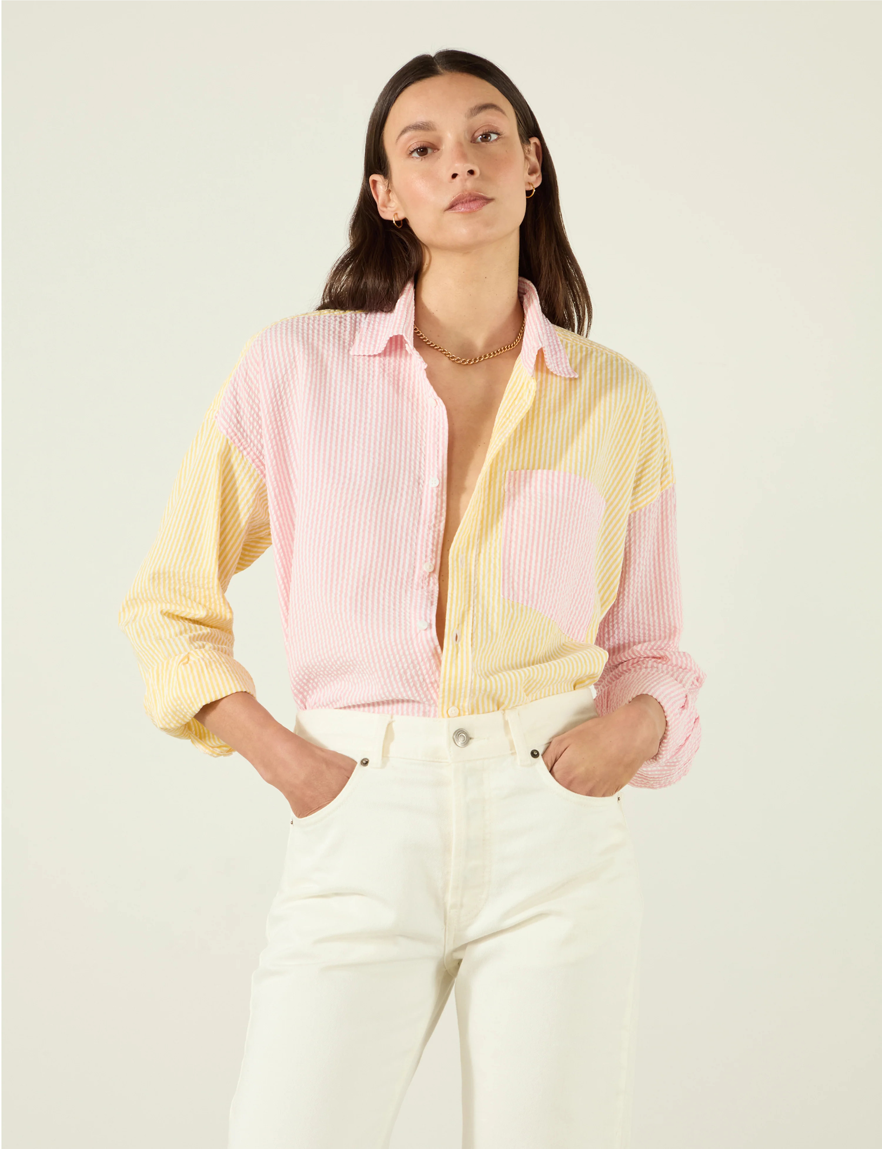 The Weekend: Seersucker, Pink and Yellow | With Nothing Underneath