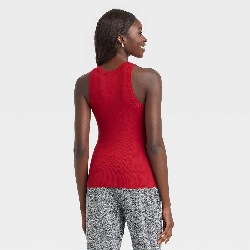 Women&#39;s Ribbed Tank Top - A New Day&#8482; Red XS | Target