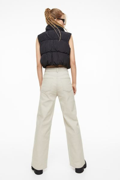 Wide-leg Twill Pants | H&M (US + CA)