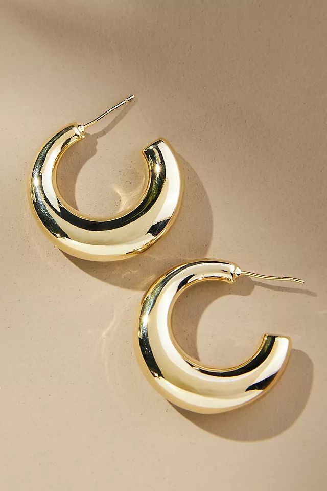 Chunky Tube Hoop Earrings | Anthropologie (US)