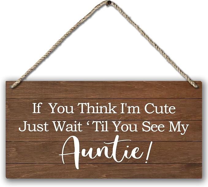 PHAMTE Ring Bearer Sign,Ring Bearer Wedding If You Think i'm Cute Wait Until You See My Auntie Pl... | Amazon (US)